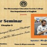 Peer Seminar Chapter 3 Organised by The Department of English